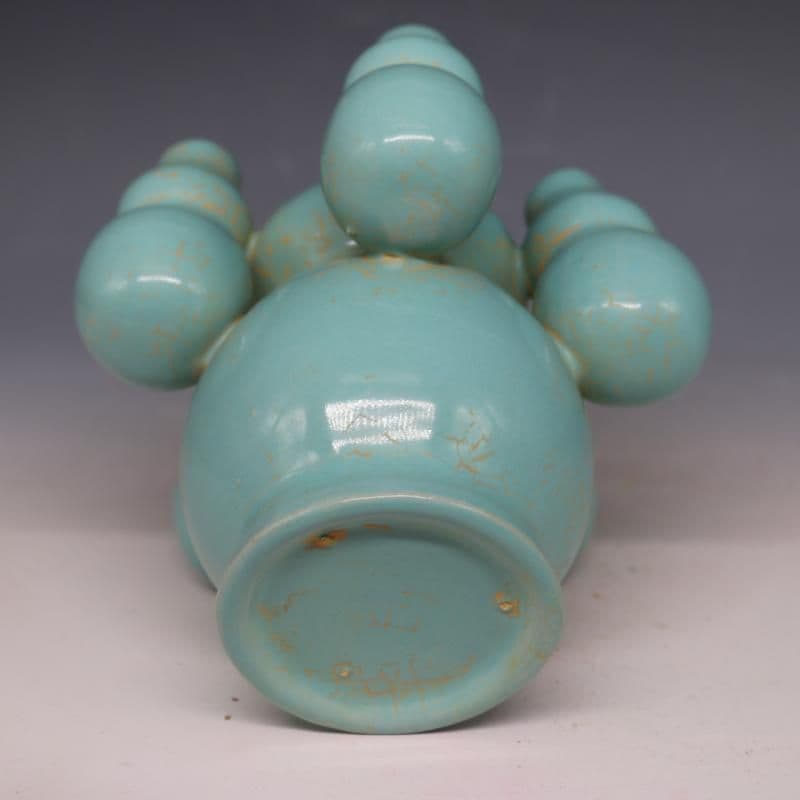 宋汝窯五子登科六孔ひょうたん瓶 装飾品 現代工芸品 美術品 置物