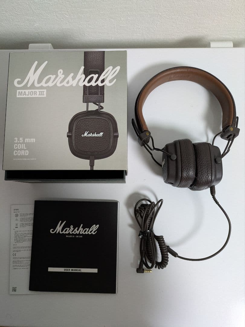 Marshall Major III ワイヤレスヘッドホン ブラウン 送料無料