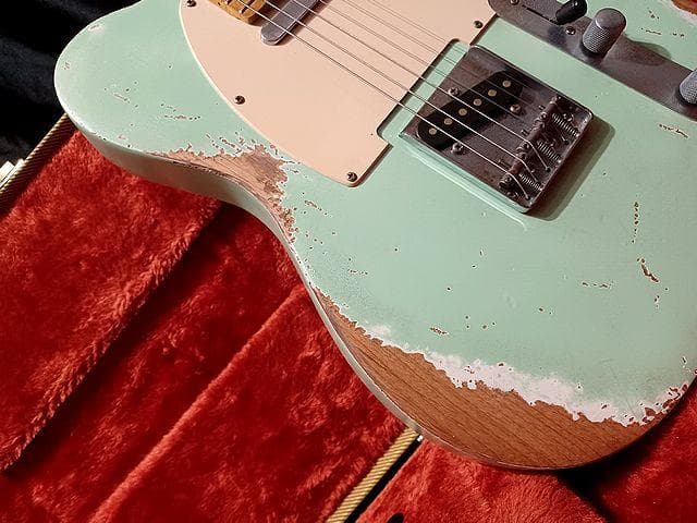 ❆LaquerFinish SurfGreen Relic Telecaster