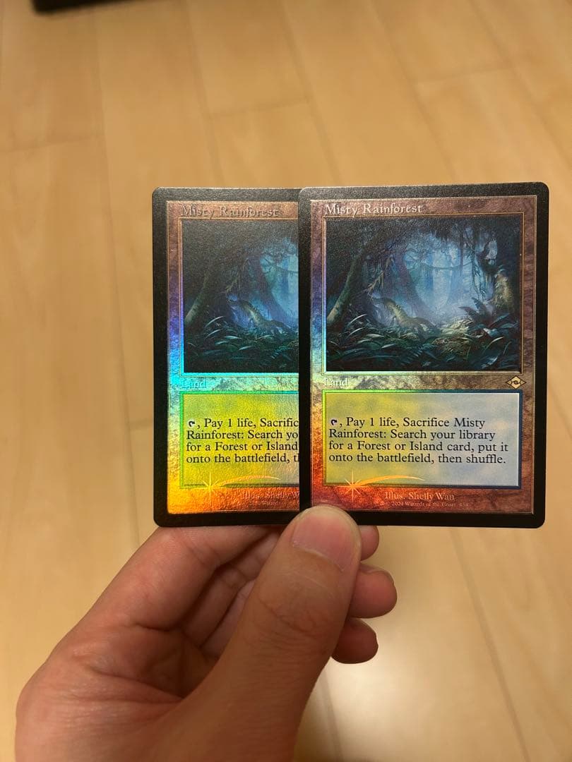 霧深い雨林/Misty Rainforest/旧枠foil/2枚セット/英語版
