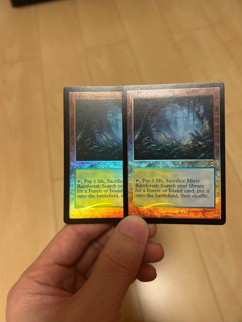 霧深い雨林/Misty Rainforest/旧枠foil/2枚セット/英語版