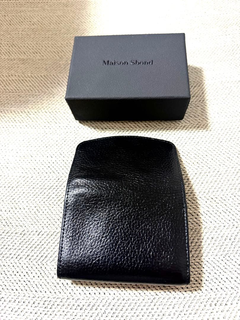 Maison Sbond ブラック 三つ折り財布