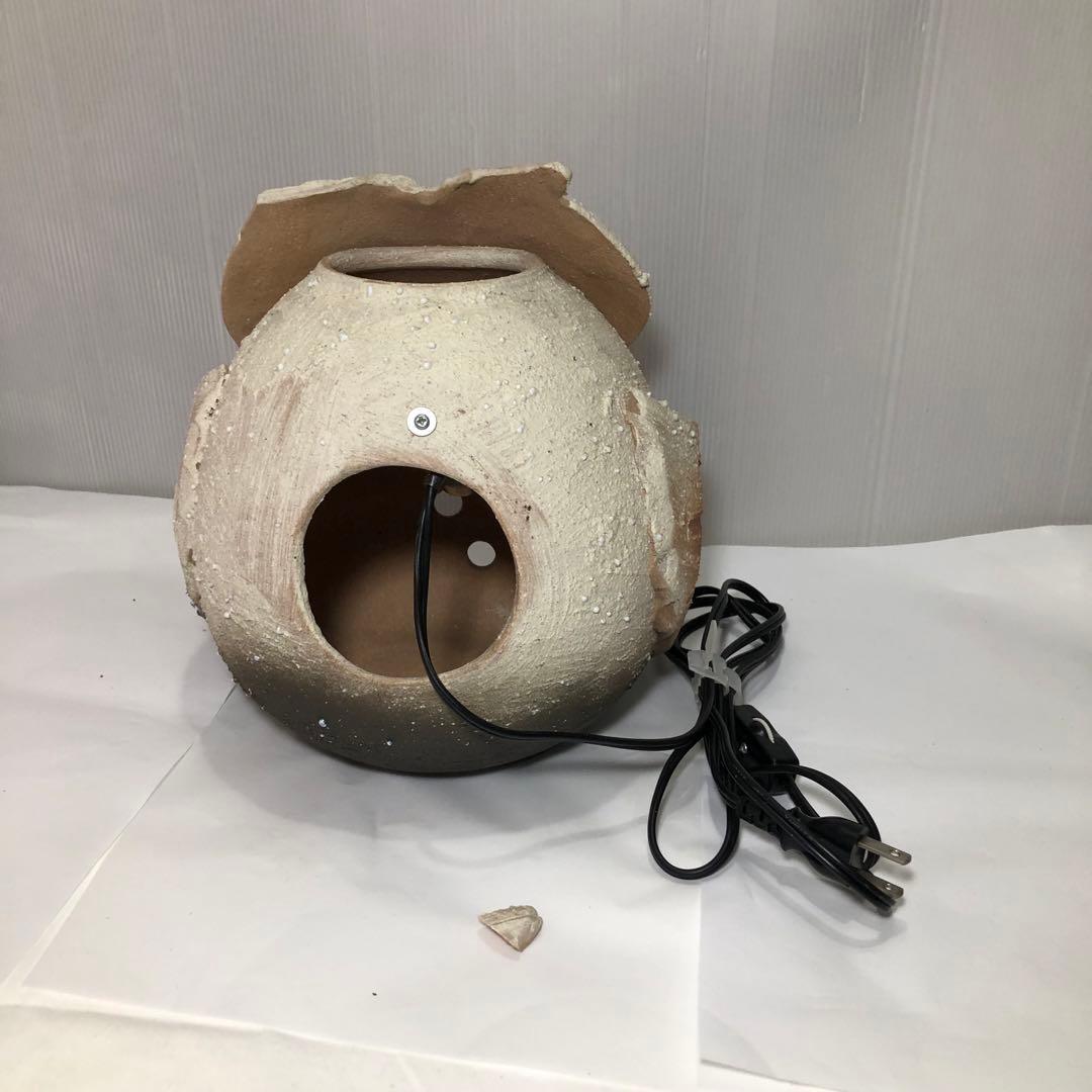 ふくろう 照明 信楽焼 明山窯 灯り