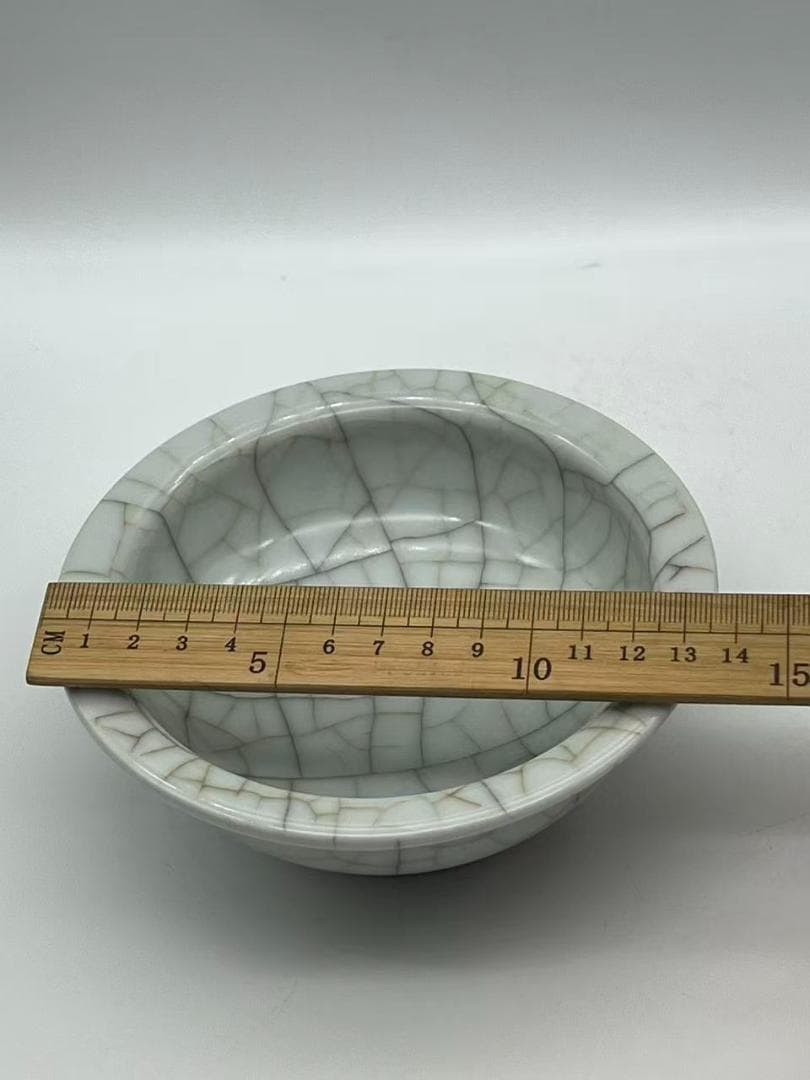 南宋時代　青磁　汝官窯水洗 郊壇官窯碗 水差し 唐物　希少貴重(A-99)