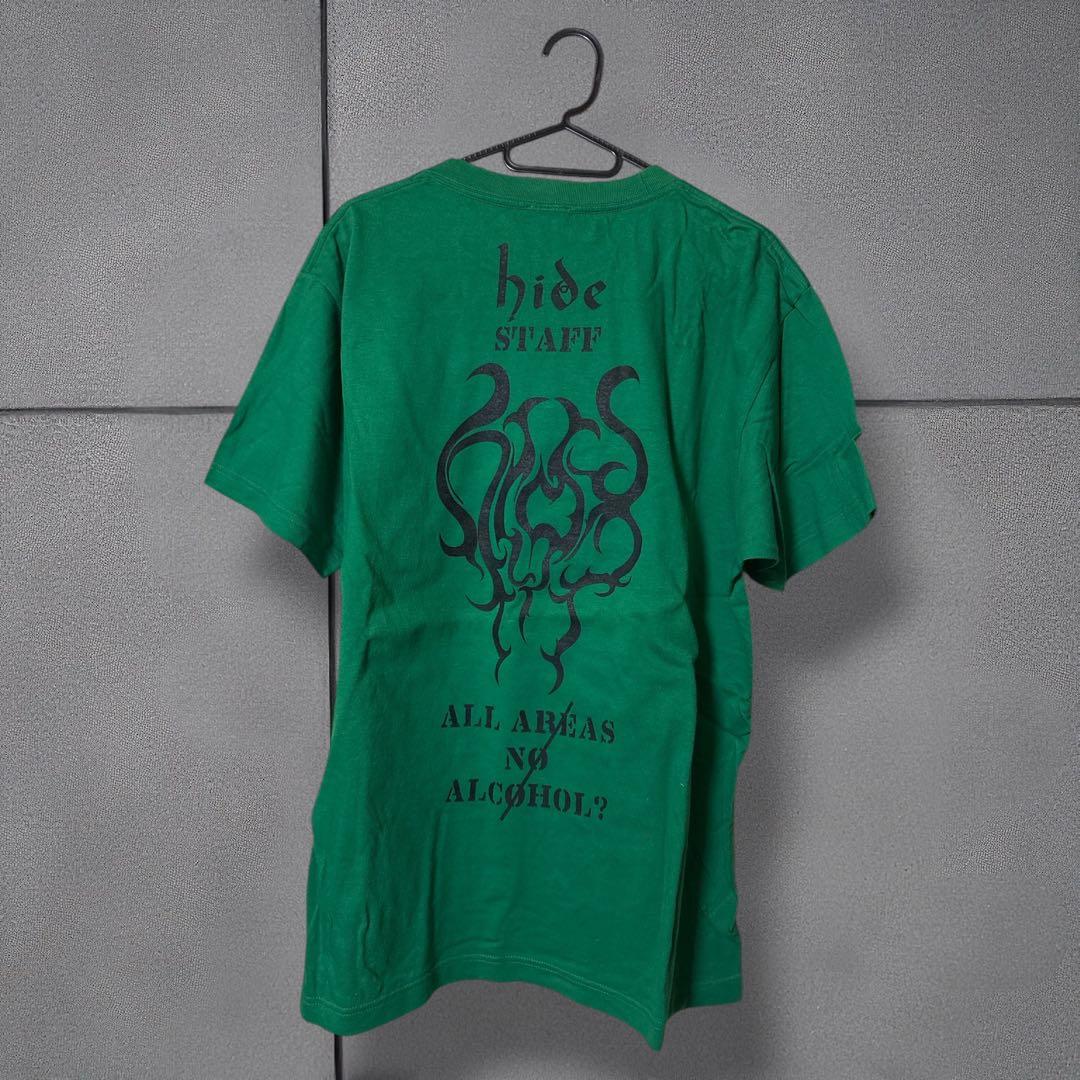 hide Doohickie Tシャツ グリーン Lサイズ hide着用モデル