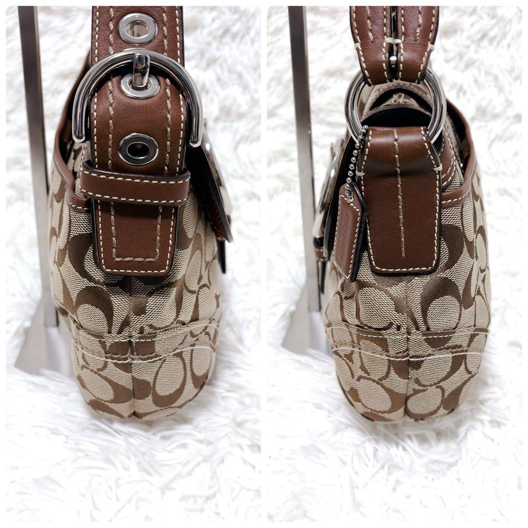 COACH コーチ ソーホー ワンショルダーバッグ レザー キャンバス ブラウン