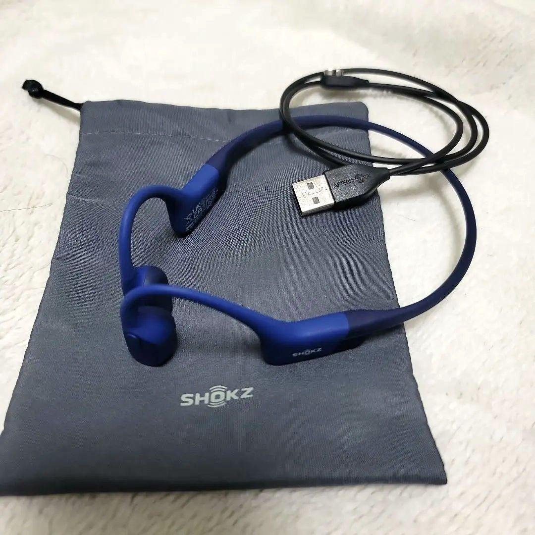 SHOKZ OpenRun 骨伝導イヤホン ブルー