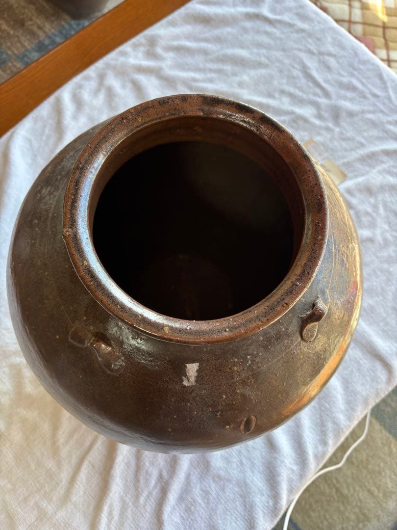 備前焼　三耳壷　古美術　花器 置き飾り