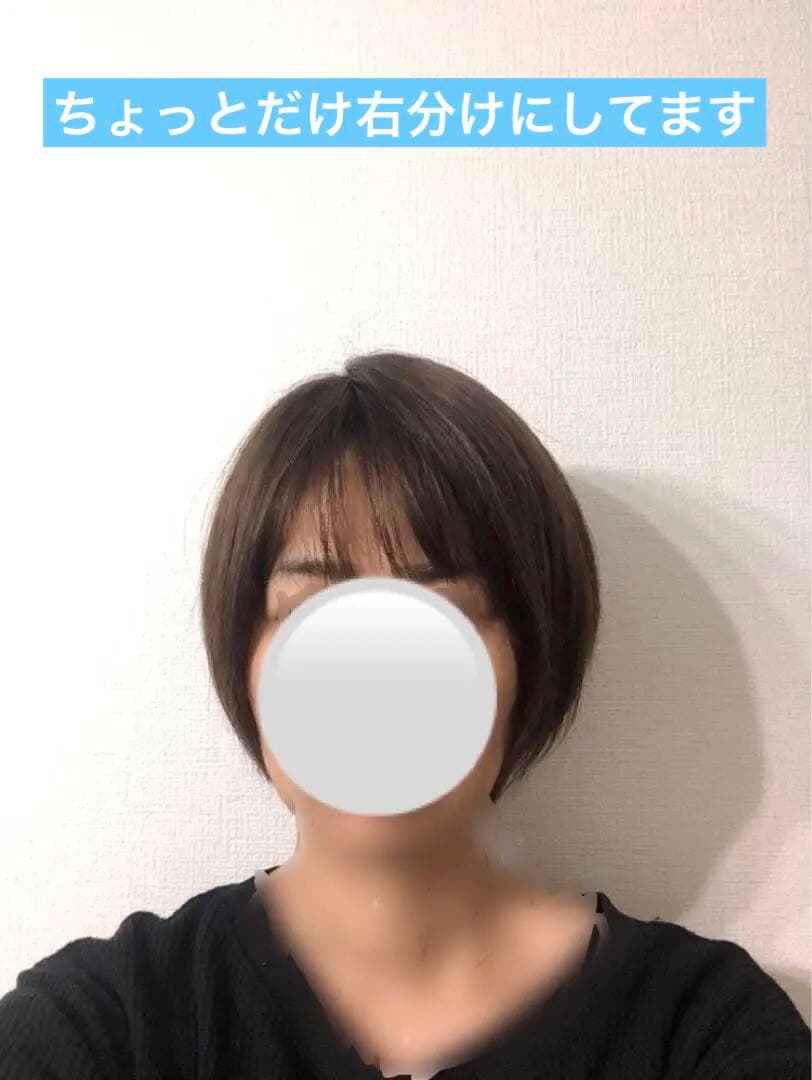 人毛ショート　ブラウン　未使用