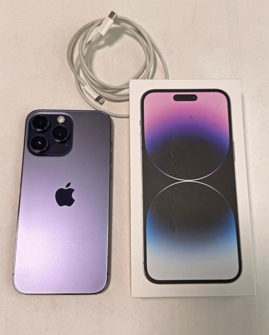 美品 iPhone 14 Pro Max 256GB SIMフリー パープル