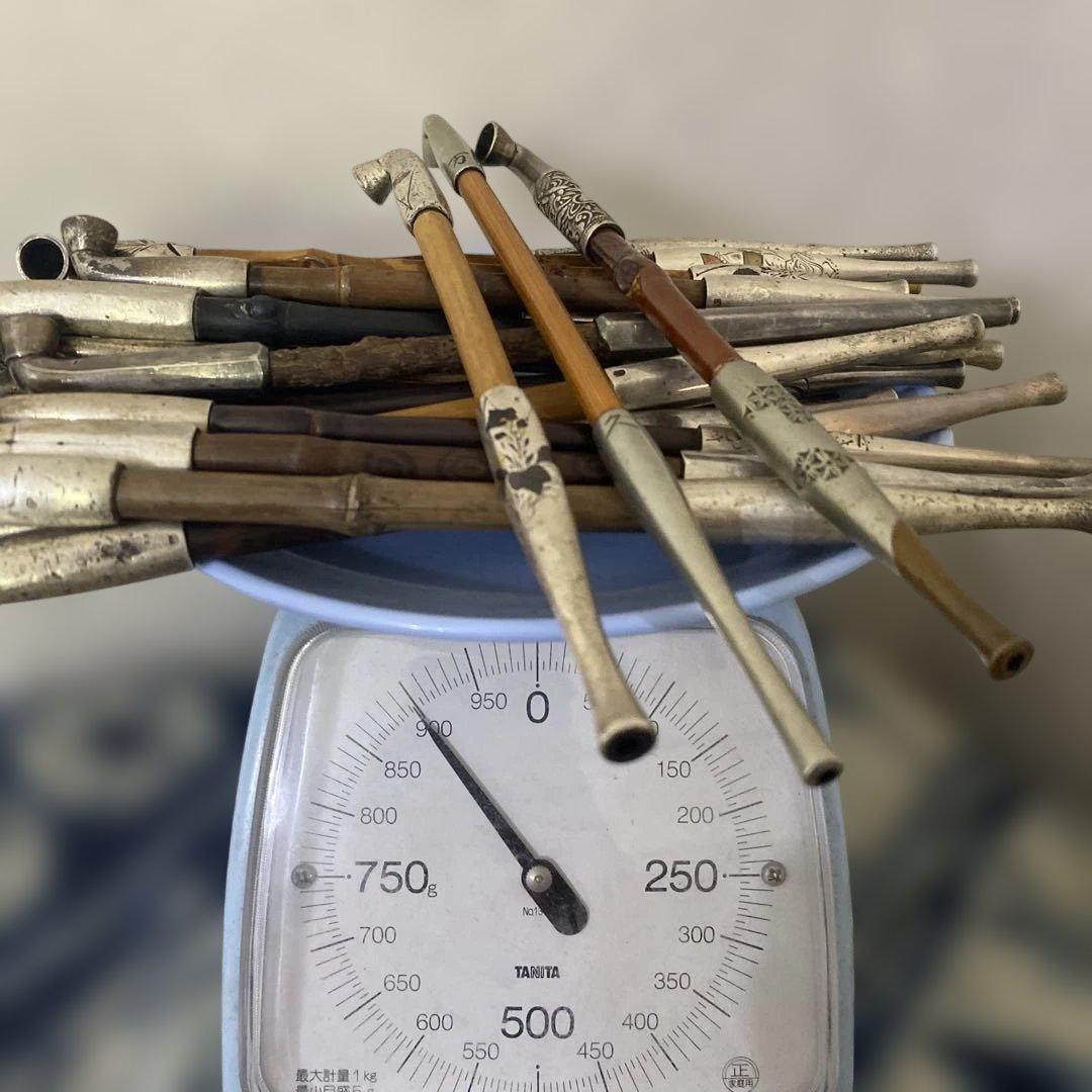 純銀　煙管　キセル　まとめて25本