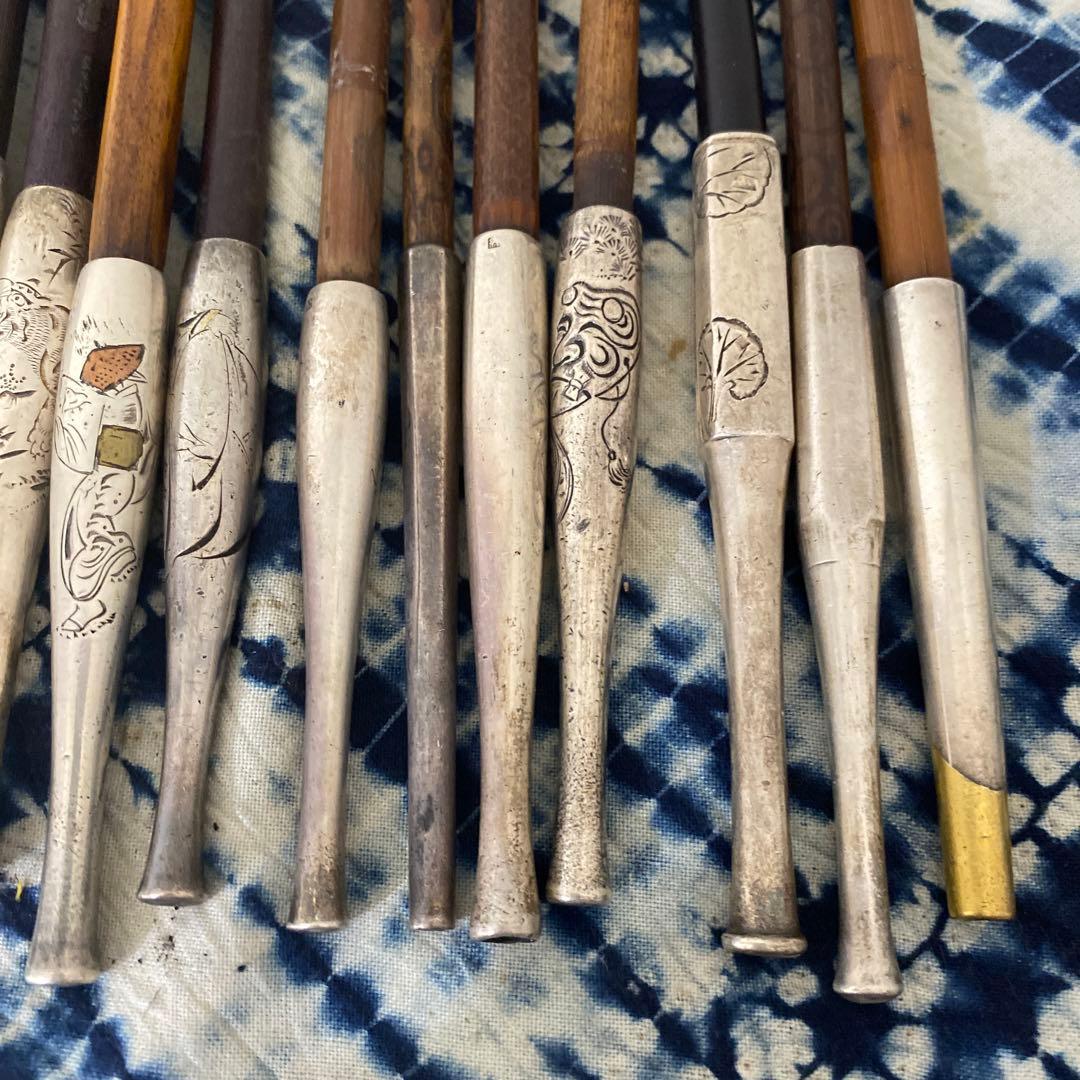 純銀　煙管　キセル　まとめて25本