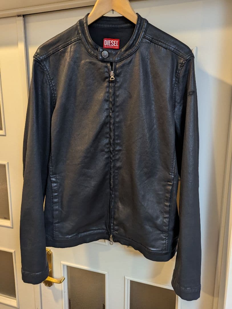 DIESEL 24AWレゼー風ジョグ[新品未使用タグ付き] シングルライダース