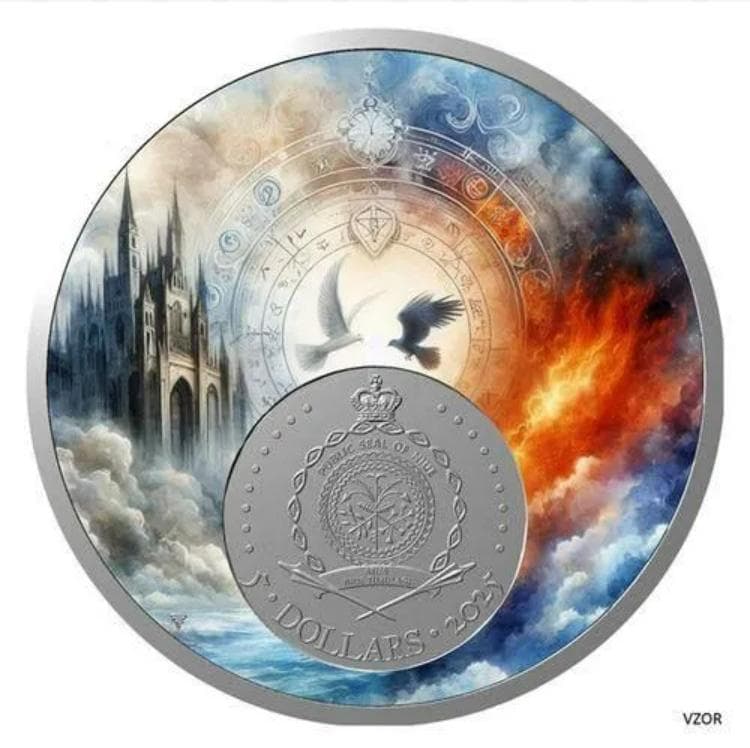 2025年ニウエ　神々の戦い　プルーフ銀貨　2枚セット