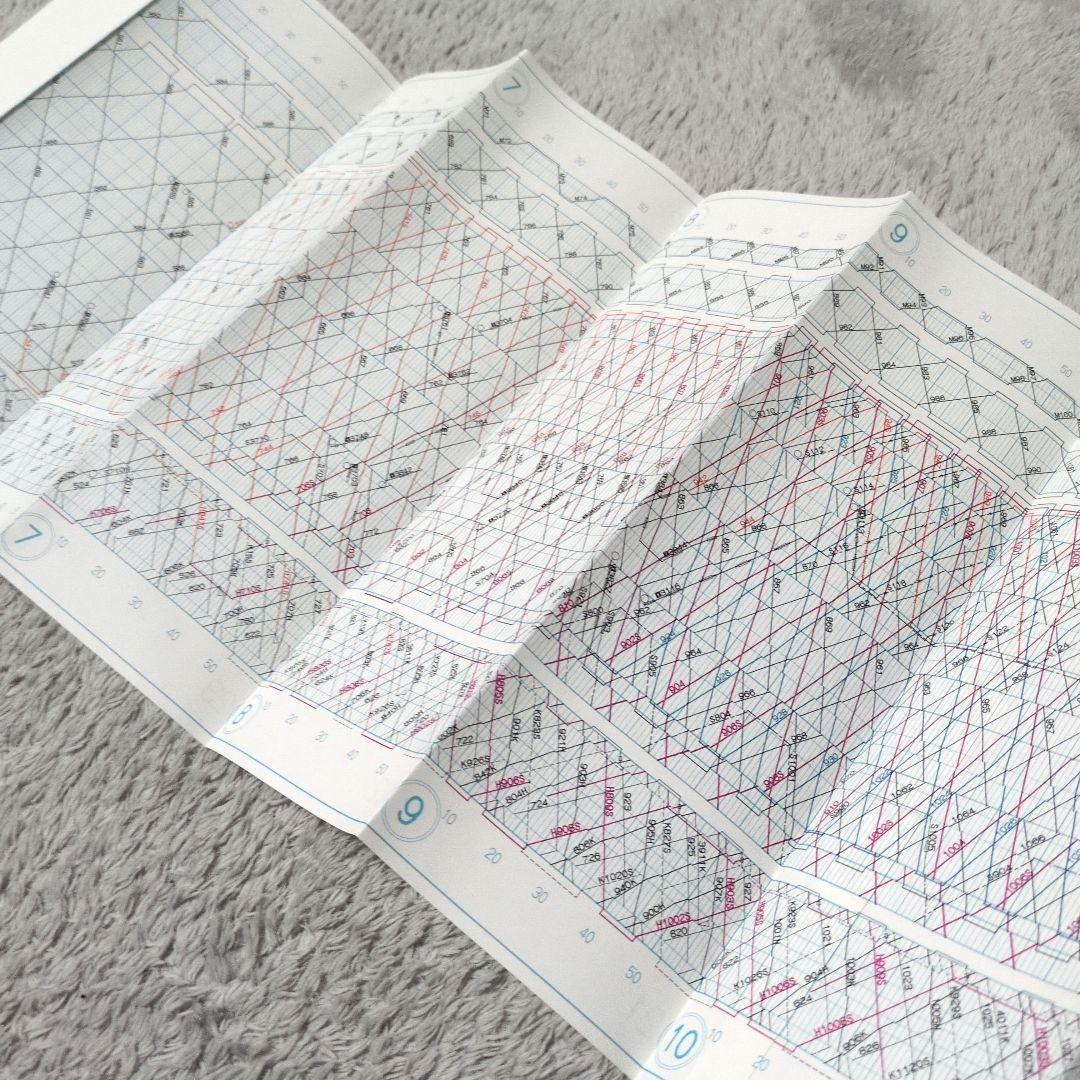 鉄道資料書籍 阪神(阪神電鉄)列車運行図表 ダイヤグラム(平成6年)2冊