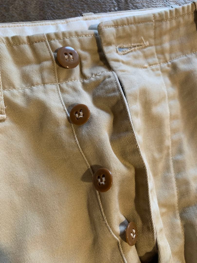 古着/US ARMY チノパン/尿素ボタン/W34-35 L28/40s〜50s