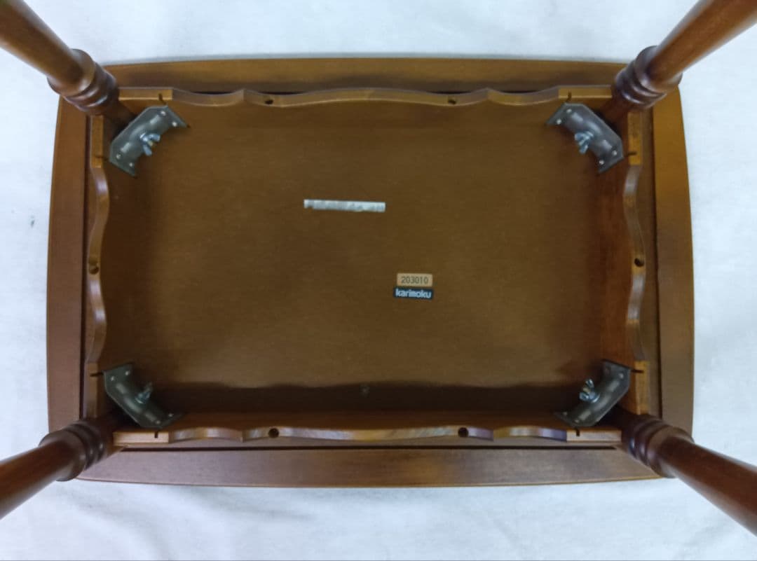 カリモク　コンソールテーブル　サイドテーブル　アンティーク　コーヒーテーブル