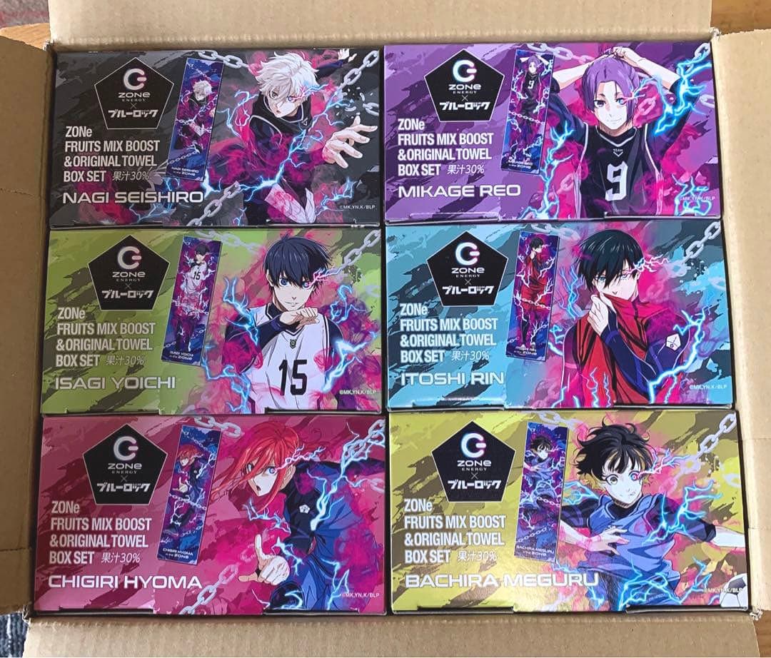 ブルーロック ZONE イオン限定　オリジナルタオル＆空箱　おまけ付き