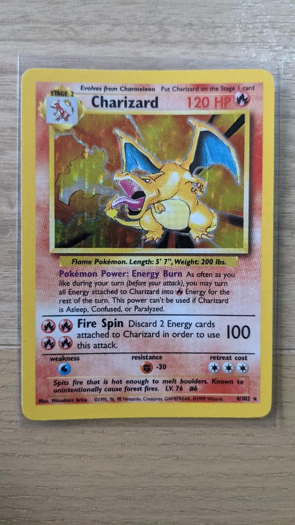 CHARIZARD BASE 4/102 リザードン 英語版 ポケットモンスター