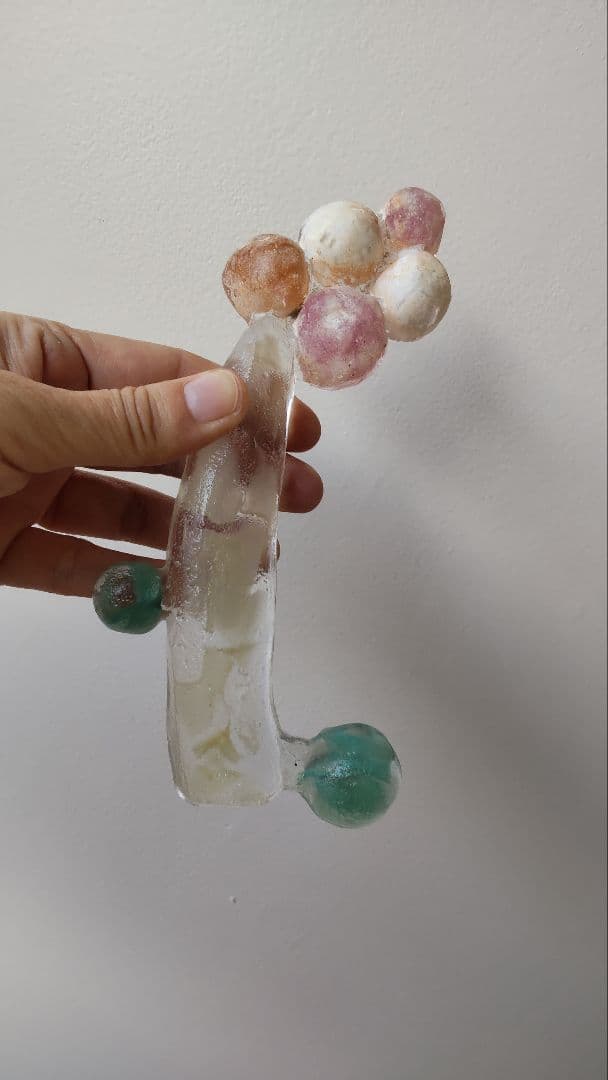 今井美智　ガラス作家　オブジェ　ペーパーウェイト　置物