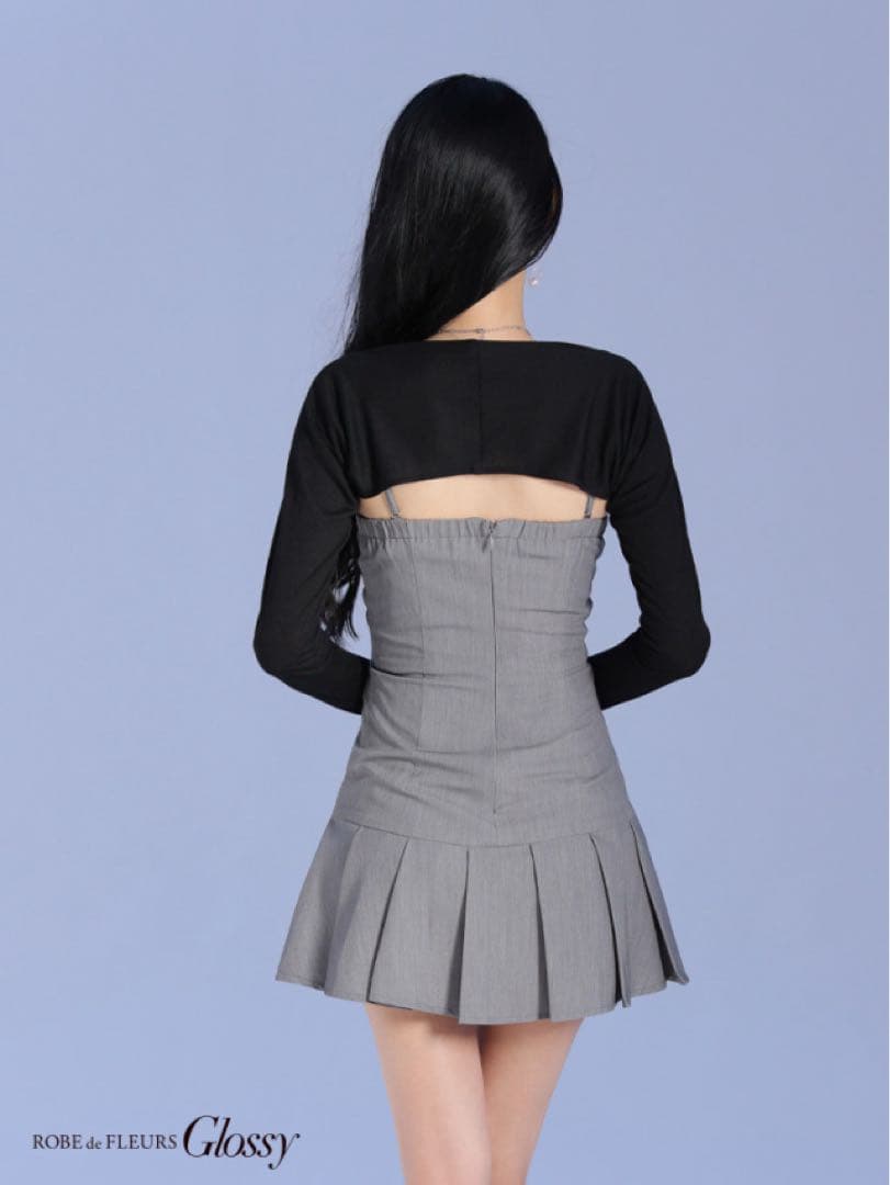 新品ROBE de FLEURS Glossy シュガー　ミニドレス　Sサイズ