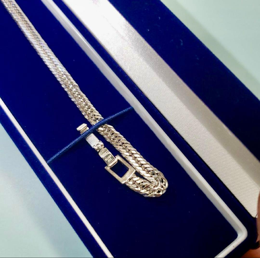 12面トリプル　喜平シルバー925 ブレスレット　アンクレット　18cm