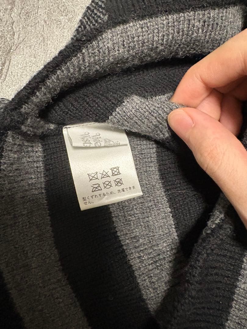 Vivienne Westwood ORB フラップ付ワッチ ニット帽 ブラック