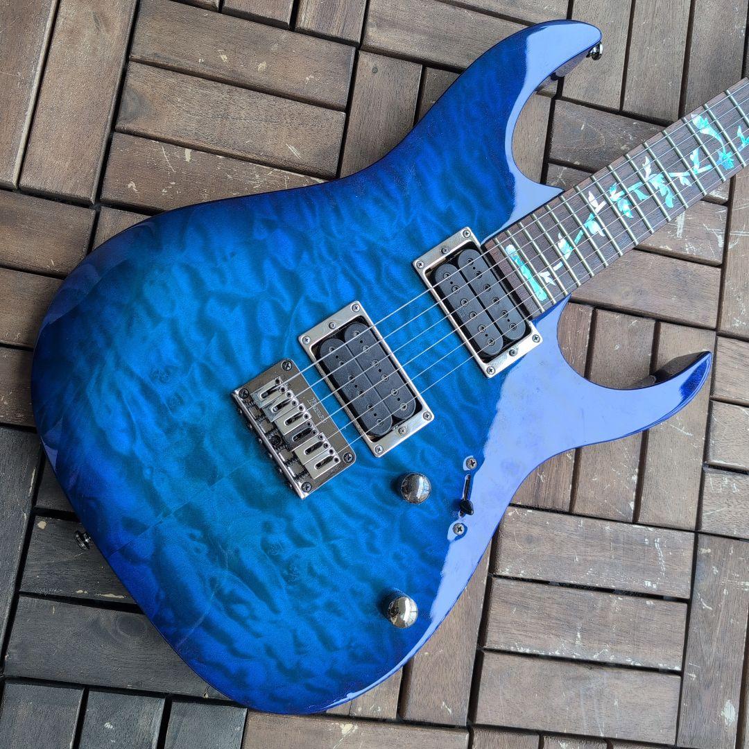 ibanez RG421QM 指板のツリー・オブ・ライフはシールです。