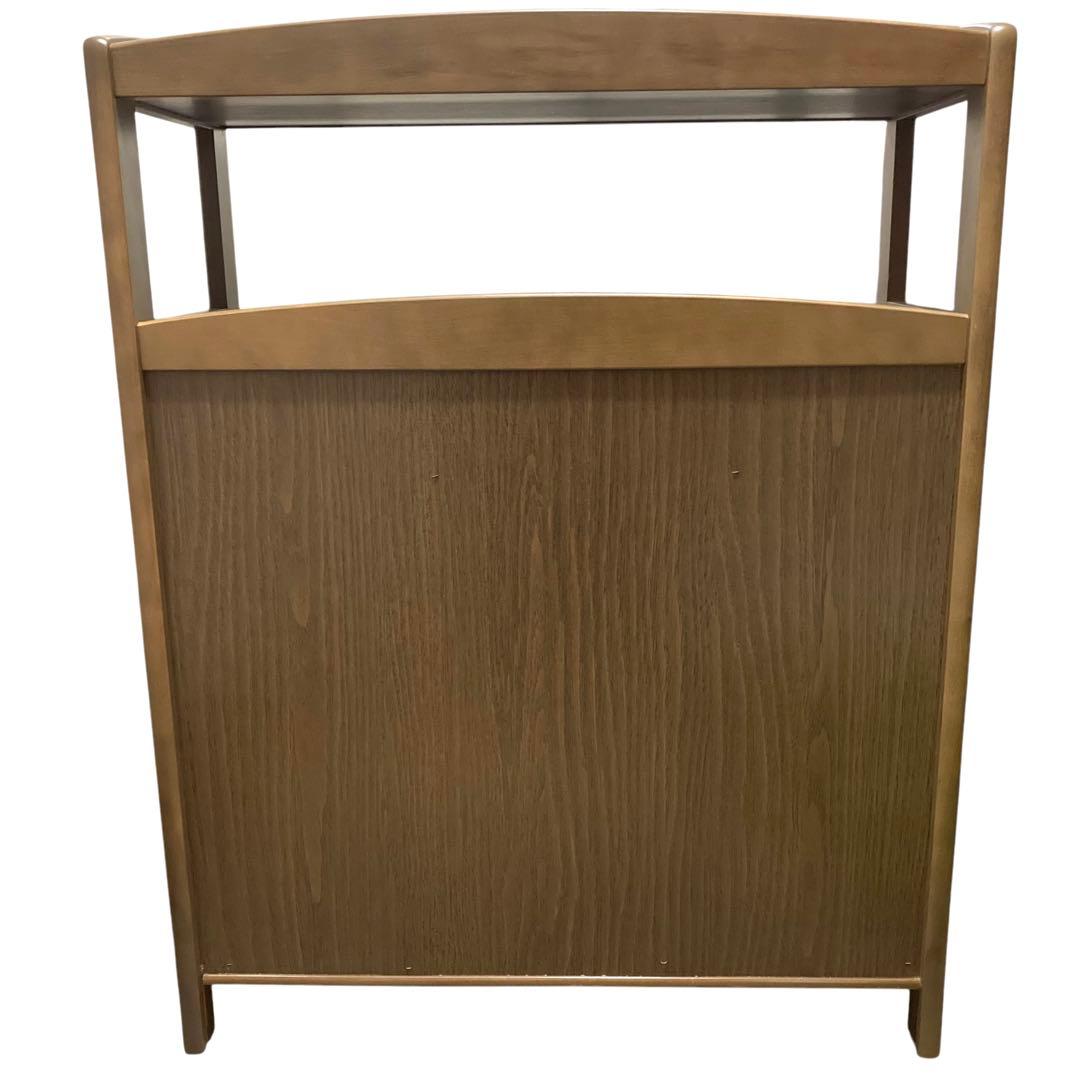 カリモク 家具 電話台 FAX台 サイドボード レトロ 木目調