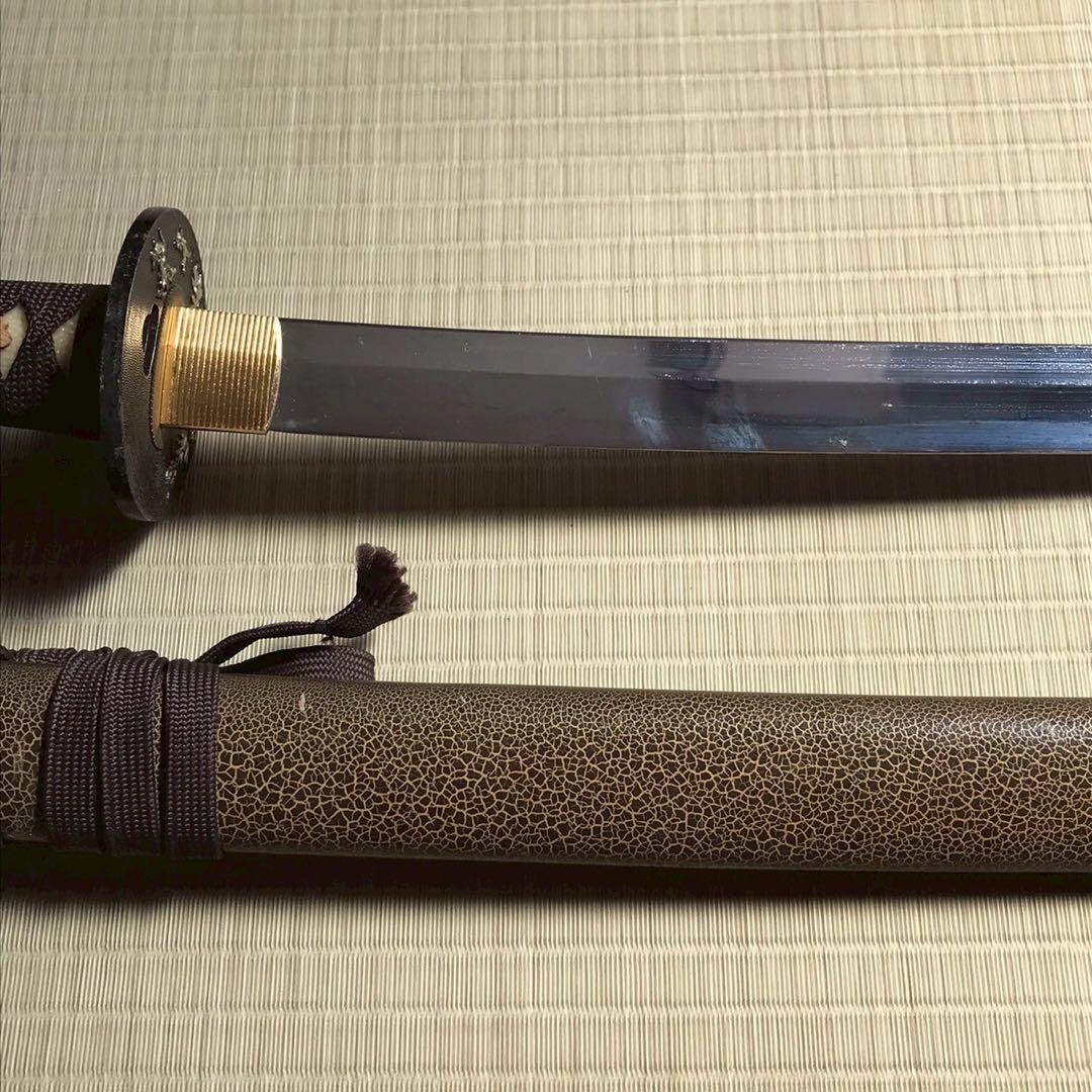 Js7 模造刀 日本刀 太刀 脇差 観賞用 大小 侍 刀 置物 昭和レトロ