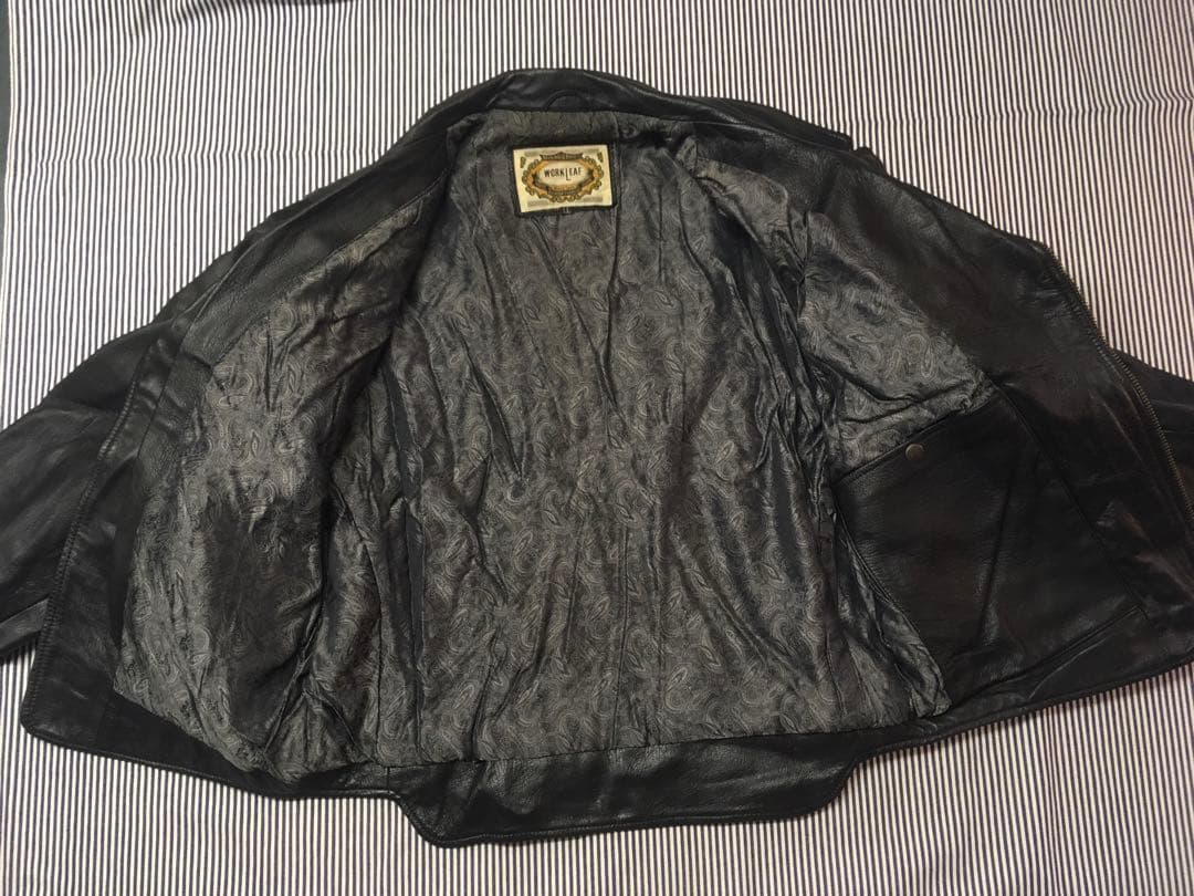 ワークリーフ Workleaf ライダース レザージャケット 革ジャン ブルゾン