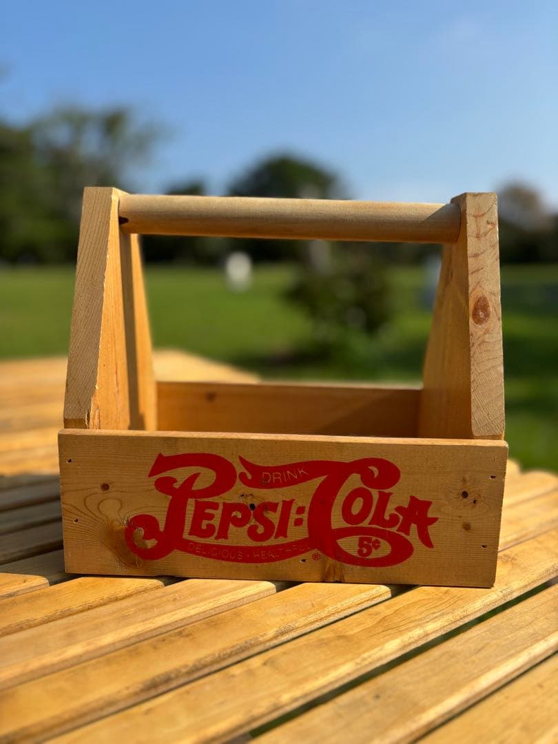 PEPSI-COLA 木製ボックス 1898年デザイン　ビンテージ