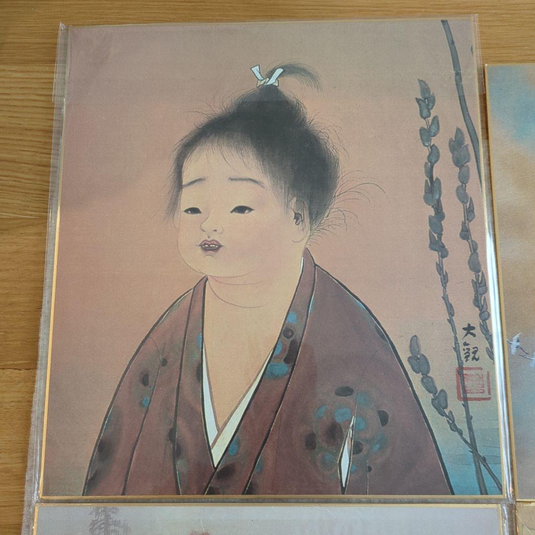 水墨画 掛け軸 タッセル付き 15枚