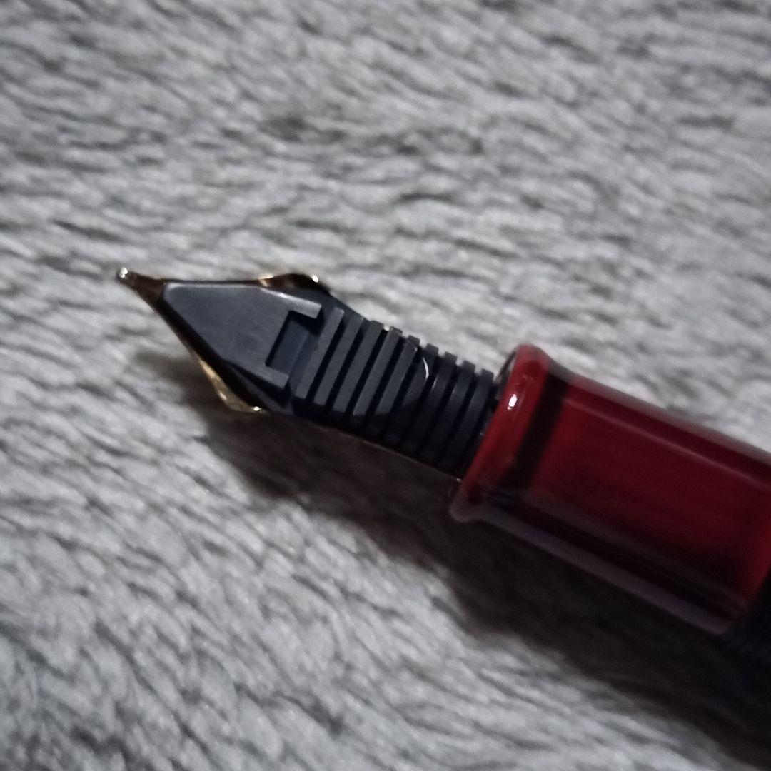 中屋万年筆 蔦屋限定 丸十角 赤溜 太字特軟