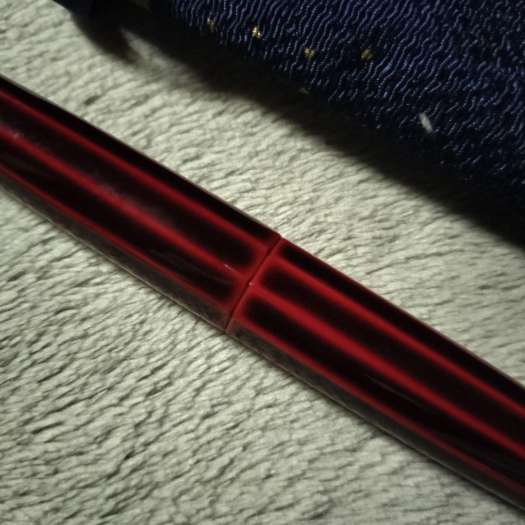 中屋万年筆 蔦屋限定 丸十角 赤溜 太字特軟