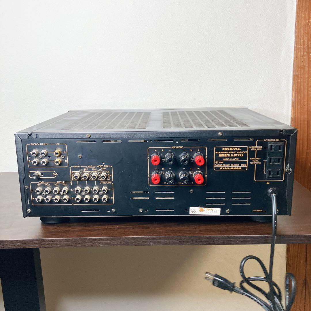 動作品】ONKYO オンキョー プリメインアンプ Integra A-817XX