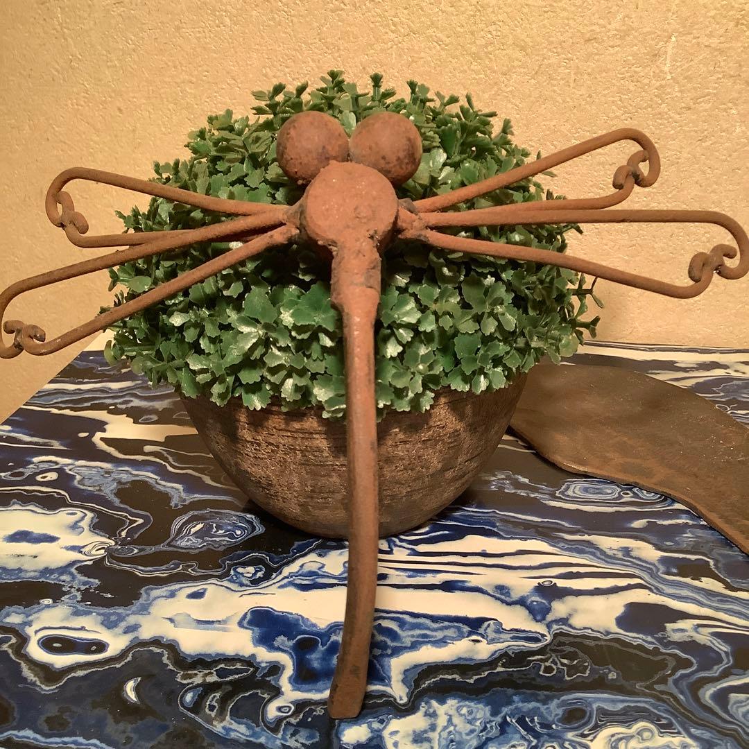 戦国時代・古鉄「縁起勝虫・蜻蛉」ご利益・武士道・茶道・風情・侘び寂び・秘蔵鍛冶造