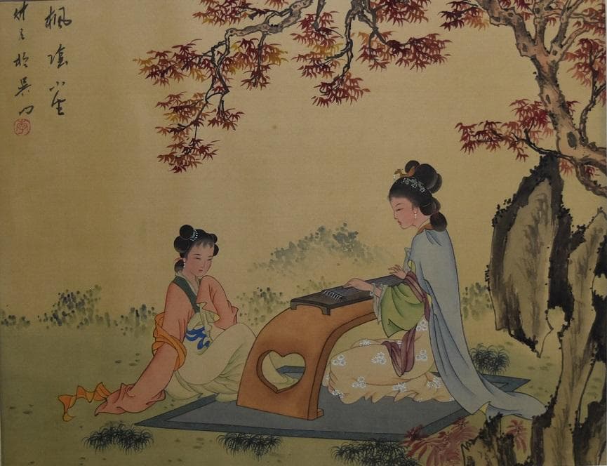 真作保証・中国　美人画　名画　古美術　骨董