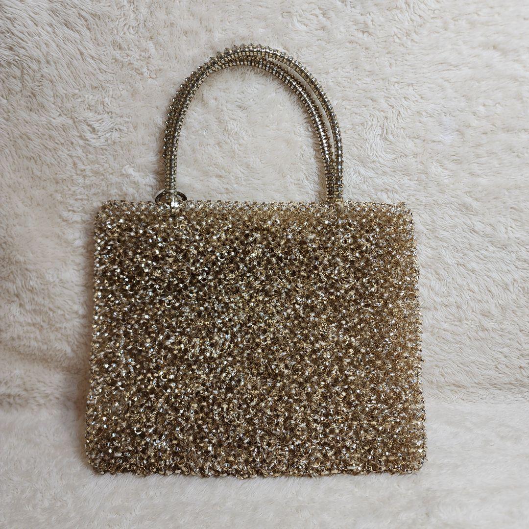 アンテプリマ ゴールド ワイヤーバッグ インナーポーチ ラインストーン 付属品有