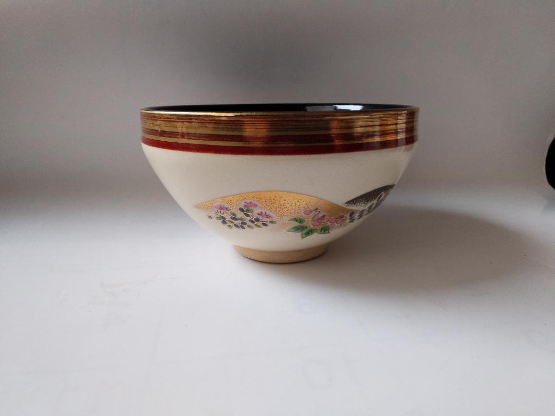 加藤貴山 作 天目金彩山水 抹茶碗 京焼 清水焼 茶道具 抹茶碗 新品 未使用