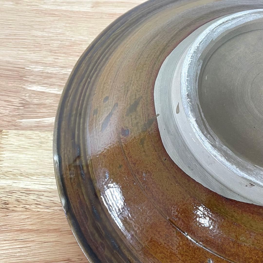 小鹿田焼 刷毛目 尺二寸皿 大皿 銀座たくみ 櫛描き 民藝 柳瀬朝夫 坂本茂木