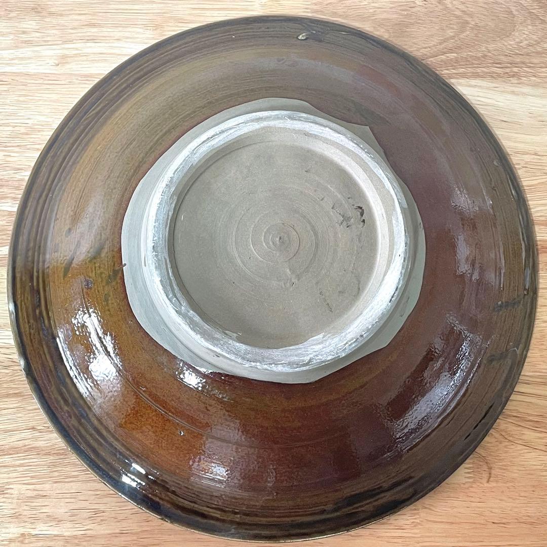 小鹿田焼 刷毛目 尺二寸皿 大皿 銀座たくみ 櫛描き 民藝 柳瀬朝夫 坂本茂木