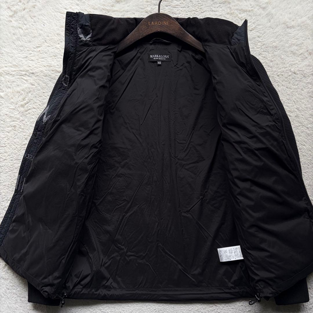極美品✨マーク&ロナ 中綿ジャケット 総柄 異素材 黒 M 23AW 定価11万