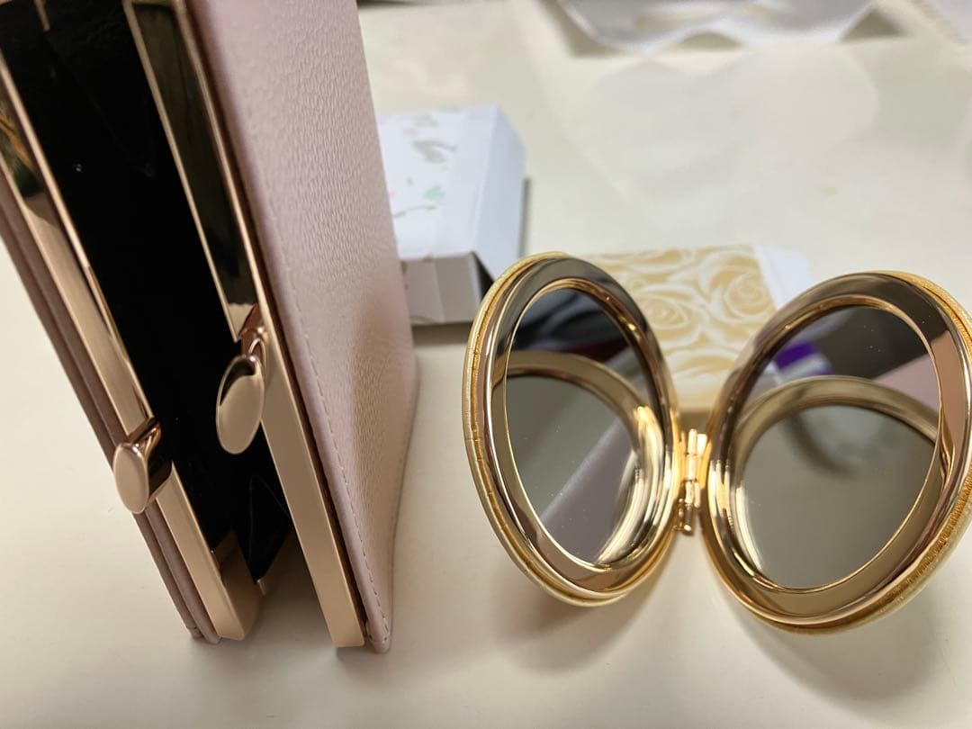 【皇居限定 がま口財布・コンパクトミラー 】セット東御苑 本丸 売店