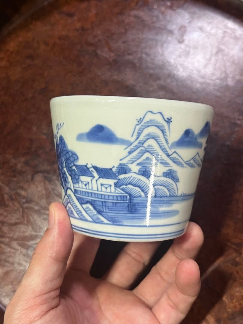 古伊万里　蕎麦猪口　無傷完品　鍋島　そば猪口　大振　柿右衛門　今右衛門　民藝