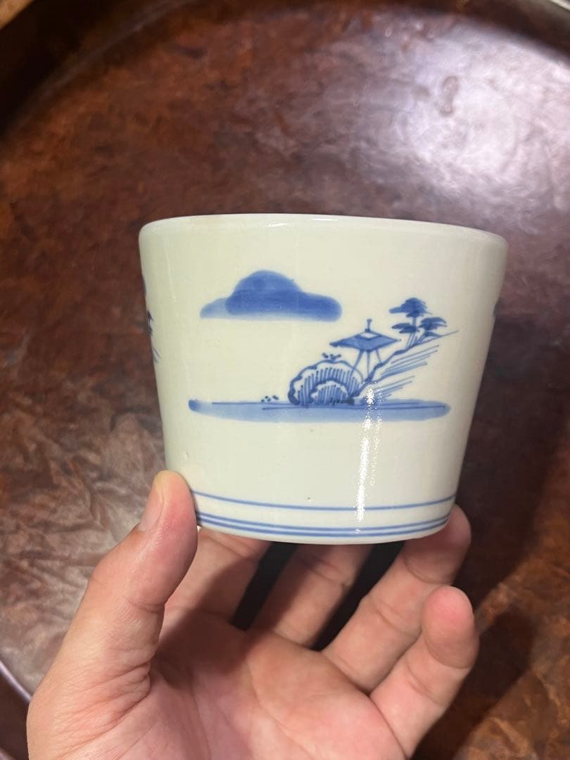 古伊万里　蕎麦猪口　無傷完品　鍋島　そば猪口　大振　柿右衛門　今右衛門　民藝