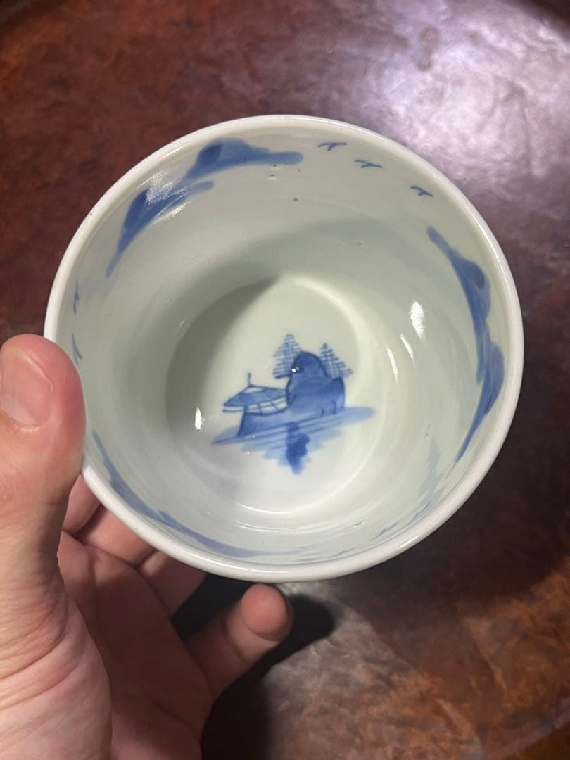 古伊万里　蕎麦猪口　無傷完品　鍋島　そば猪口　大振　柿右衛門　今右衛門　民藝