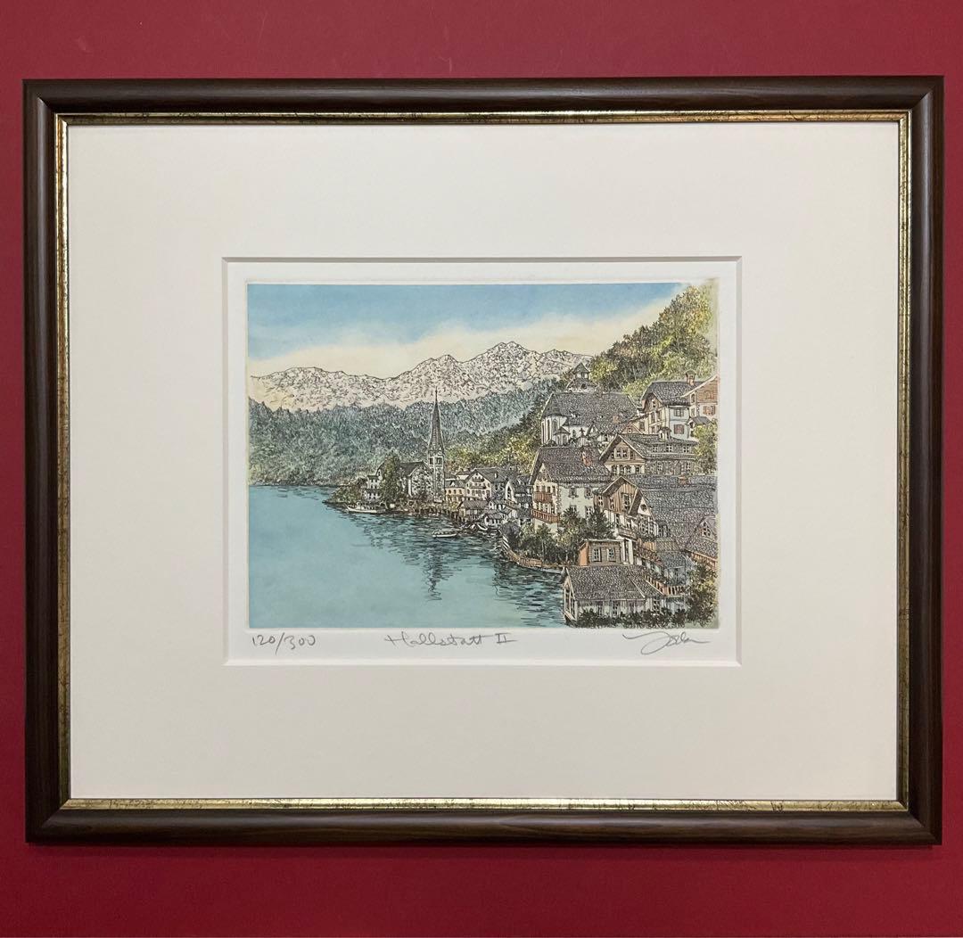 絵画・額縁・版画・織田 義郎・新品未使用・エッチング・美術品・インテリア・雑貨