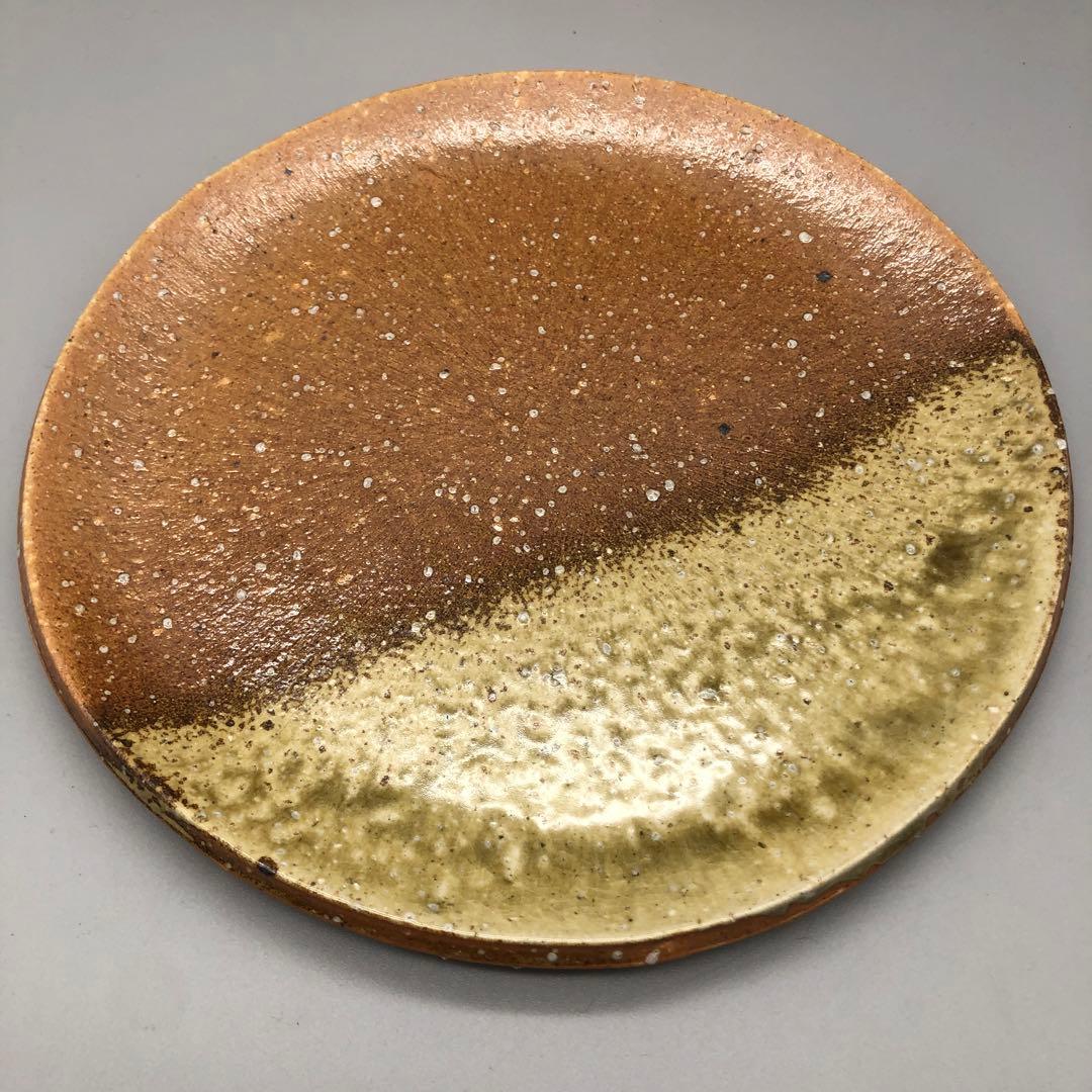 希少高橋楽斎信楽焼陶器お皿プレート3枚セット24cm伝統工芸骨董アンティーク食器