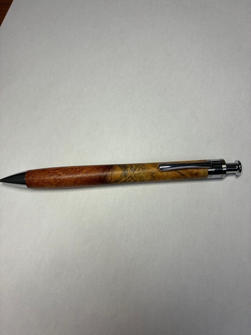 工房楔　シャープペン　花梨紅白　こぶ杢 0.5